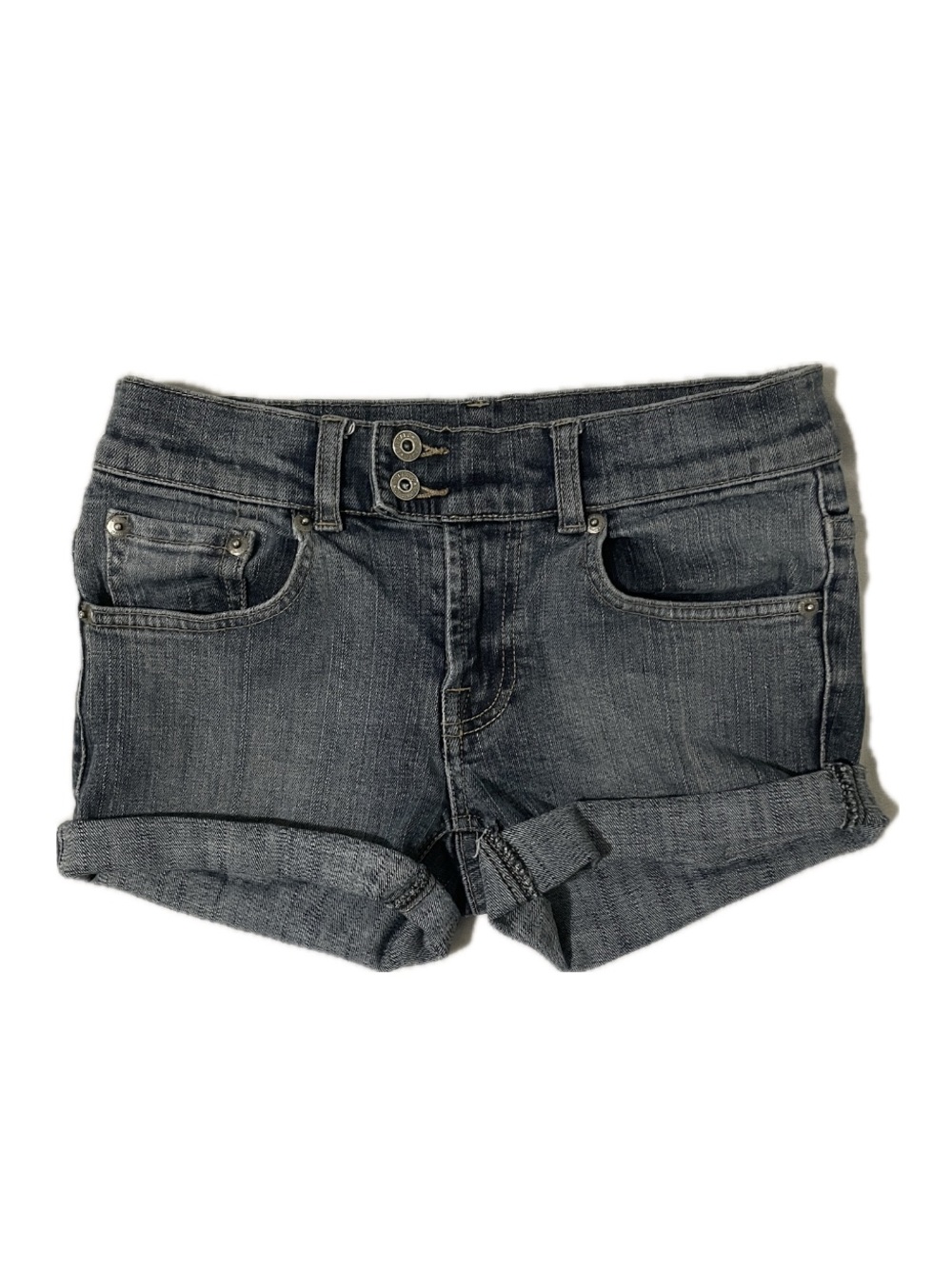 ✰ Buffalo Greyish Blue Wash Low-rise Denim Shorts ✰